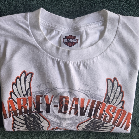 Harley-Davidson White Graphic T-Shirt - Picture 1 of 5